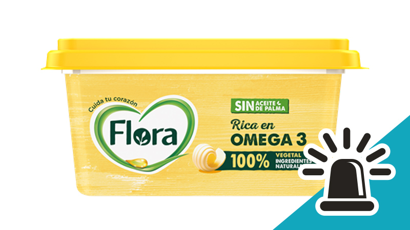 alerta margarina flora 225